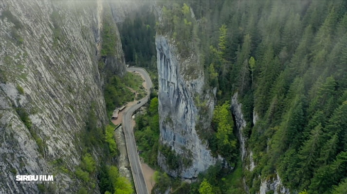 The Red Lake by Sirbu Production film | breathtaking view between the mountain rocks of Romania